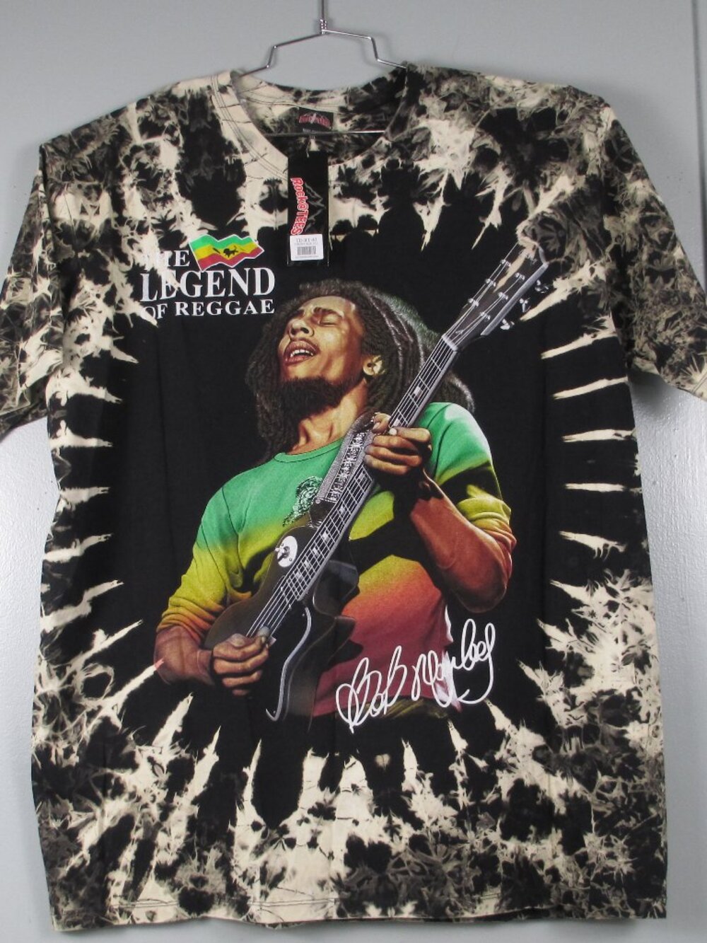 Bob Marley “Legend of Reggae” Tie-Dye T-Shirt – 2XL – Double-Sided – NWT